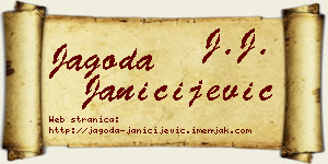 Jagoda Janičijević vizit kartica